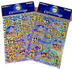 Disneyland Resort ‘Capture the Magic’ Various Fab Five Mickey D Stickers 2 Sets