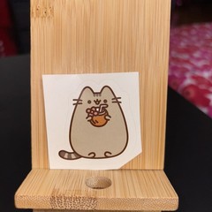 Pusheen Cat with Mai Tai/Moscow Mule/Coconut Drink Sticker 2 x 1.75 Inches