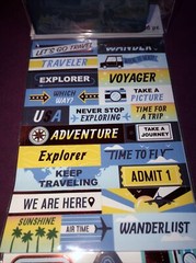 New Recollections 38 Pc Travel Stickers Passport