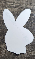 Vintage White PLAYBOY BUNNY Prism Glitter Vending Machine Sticker Rabbit Head
