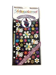 Vintage Stickopotamus Metallic Binder Stickers Value Pack With 6 Fun Designs