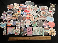 LOT OF 10 pcs BOOK READER LOVER decals love reading books nerd library nook