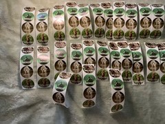 Teacher Kids Reward 1” Round Animal Stickers 4 Designs Brand New Lot of 100 #*