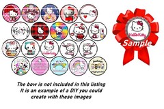 Assorted Precut Bottle Cap Images (Sets)