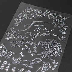 MIDORI sticker transfer foil gift pattern 82651006