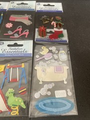 Sandylion Essentials Dimensional Scrapbooking Stickers, 10 Packages 2004