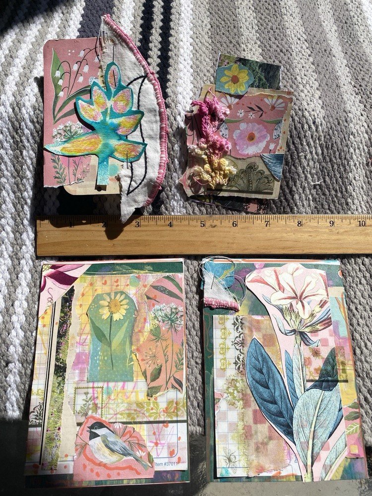 Unique Handmade Ephemera, Scrapbook,Junk Journal,tag,embellishment Mixed Media