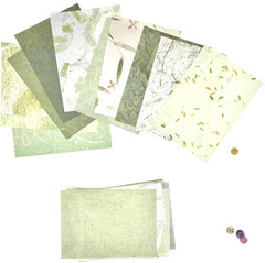 Textured Scrapbook Paper Mesh Fabric – Junk Journal Supplies Assorted Set 51 She