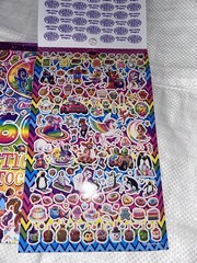 Lisa Frank Sticker Bundle Of 2 Books With 5 Sheets Each