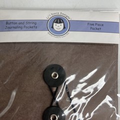 Lo Of lil Davis Designs Matchbook Album Slash Pockets & Button & String Pockets