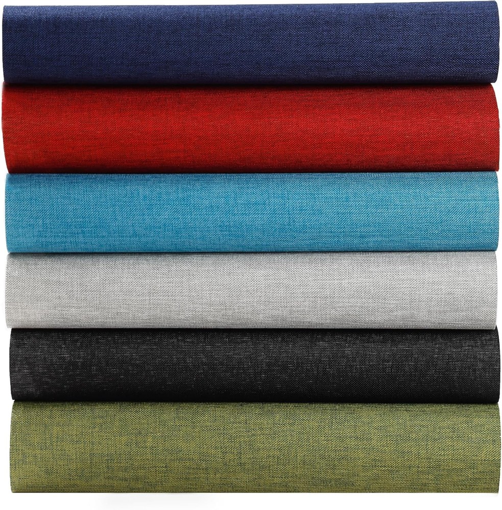 12Pcs Book Cloth for Book Binding 14x10in Linen Fabric Sheets 6 Colors DIY Craft