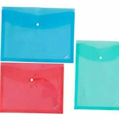 File Bag A4 Document, Multicolor Envelope Holder Storage Case 10 Pack