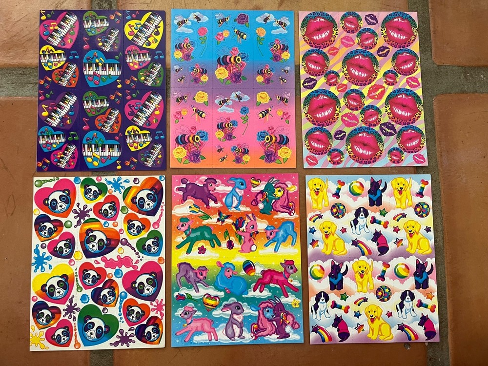 vintage lisa frank sticker sheets s162 s169 s217 s243 s254-05 s366