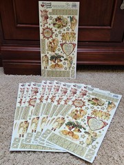 10 Crafty Secrets Heavenly Christmas Sticker Sheets Heartwarming Vtg 6×12 2006