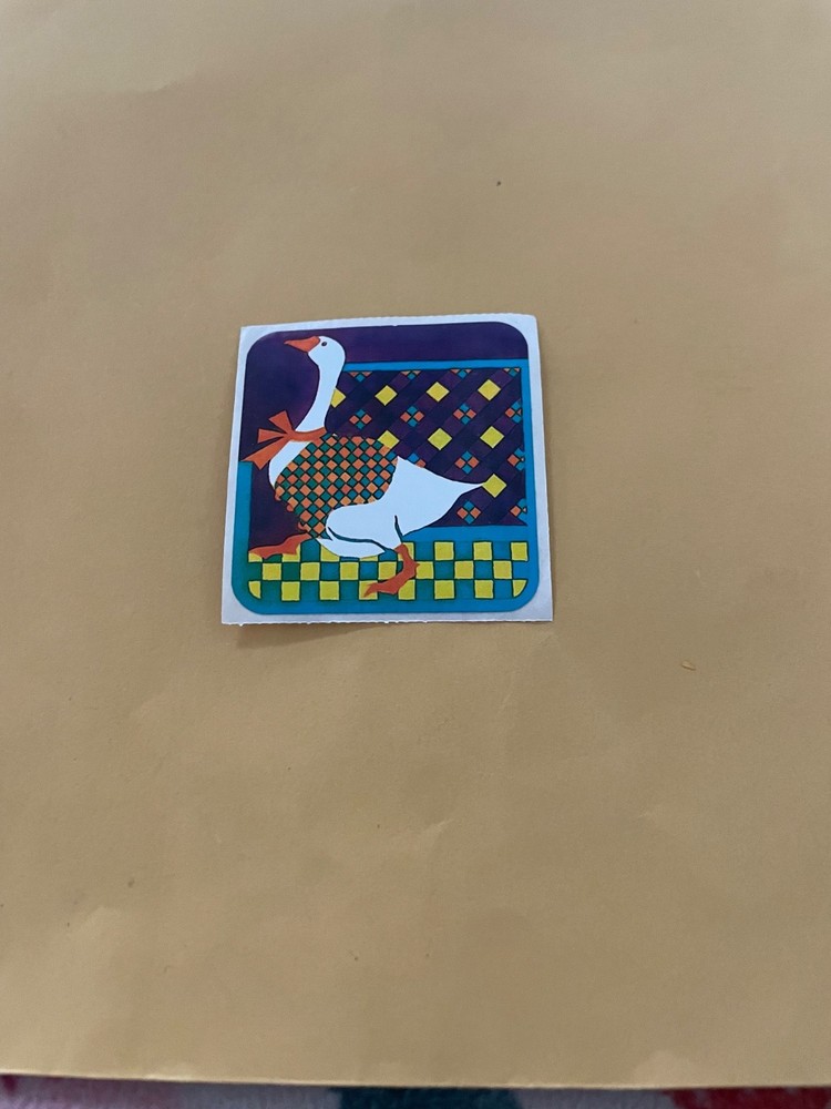 Vintage 1980s Animal Parade Goose Sticker