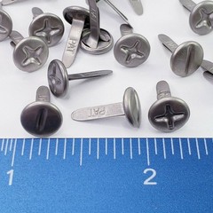 20 Screw Top Brads Phillips Flat Head Handyman Dad Fathers Day Cards Arts Crafts