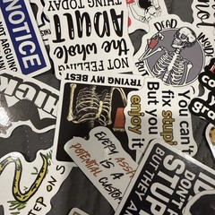 Lot Of 50+ Stickers Sarcasm Witty Rude Funny And More