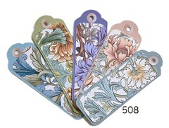 William Morris Inspired Tall Tags – Junk Journals Planners Scrapbooks Ephemera