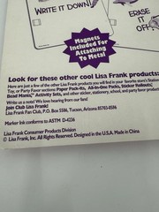 Vintage 90s Lisa Frank Magic Memos Dashley The Humming Bird Rainbow Erase Board