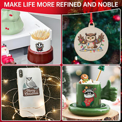Rub on Transfers, 105 Sheets Christmas Animals Transfer Stickers, Rub on Decals