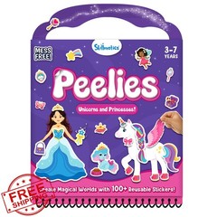 Skillmatics Reusable Sticker Activity Book – Peelies, 100+ Reusable Stickers,…