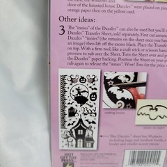 2 Sheets Scrapbooking Adhesive Patterns Stencils Stickers Halloween Witch Boo