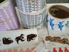 Large Scrapbook Stickers Lot 8 Rolls and A Bunch Of Sheets Of Stickers