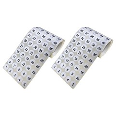 2 Sheets Number Stickers Round Labels for Outdoor Storage Organizing Office
