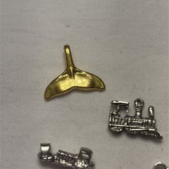 Random Lot Of 8 Charms Jewelry Making Unknown Metals