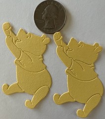 WINNIE THE POOH Die-Cut Embellishments(6pc)Cloud•Flying Kite•Disney•Card Making•