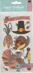 RARE Jolee’s Boutique 3-D PILGRIM PARTY Thanksgiving Theme 70163 Fast FREE Ship!