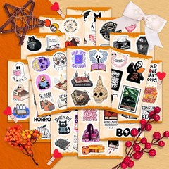 Thriller Mystery Stickers Set – 100 Waterproof Bookish Decals for Stylish Users