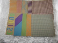 25 Sheet lot of 6×6 Kraft and Neon Acid Free Paper Stock