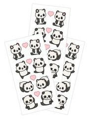 Panda Love Stickers Envelope Seals Planner Supply Papercraft DIY Crafts