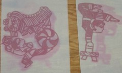 Chinese Asian Art Traditional Card Making Paper-Cuts Girls Red Color LOT 10 PCS