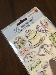 Dimensional Stickers by Punch Studio Wedding scrapbooking crafts
