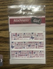Hot Off The Press Attachments Ribbon Words New Lot of 4 School Girls Sports