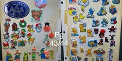 1 Full Binder Page front/back Vintage 80s 90s Stickers Puff Scratch n Sniff Good