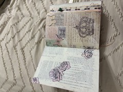 Pink Soft Cover Junk Journal Full of Decorative Ephemera