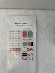 Pen+Gear Paper Lot Of 3 Pack 4-3″x8 Assorted Stickers Sheets #1