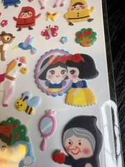 Snow White And The Seven Dwarfs Puffy Stickers Korean