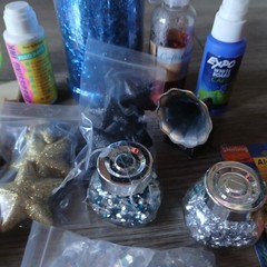 Craft Lot Crafting Supplies Water Color Pencils Glitter Stamps Embellishments