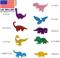 160 Pieces Glitter Dinosaur Foam Stickers Self Adhesive Foam Stickers for Craft