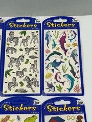 11 Animals & Ocean Life Sticker Sheets Mello Smello Sharks Kittens Puppies NOS