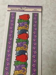 MEMORIES IN THE MAKING LEISURE ARTS ADHESIVES CAT BORDERS CATS PAW PRINTS