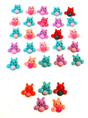 Lot of 30 Multicolor Bumble Bee Flatbacks For Crafting – NEW (#30)