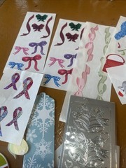 mrs grossman stickers lot christmas Opalescent Snowflakes Polar Bears Candy Cane
