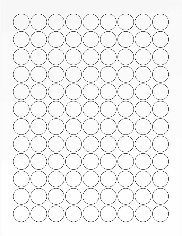 6 SHEETS 3/4″ BLANK CLEAR MATTE STICKERS LASER LABELS ~ 8-1/2″x11″ Sheets