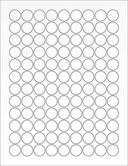 6 SHEETS 3/4″ BLANK CLEAR MATTE STICKERS LASER LABELS ~ 8-1/2″x11″ Sheets