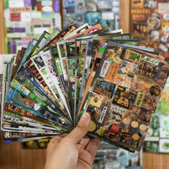 Japanese Sticker Book,990 Pcs Romantic Memory Series Comic Retro Stickers Book f